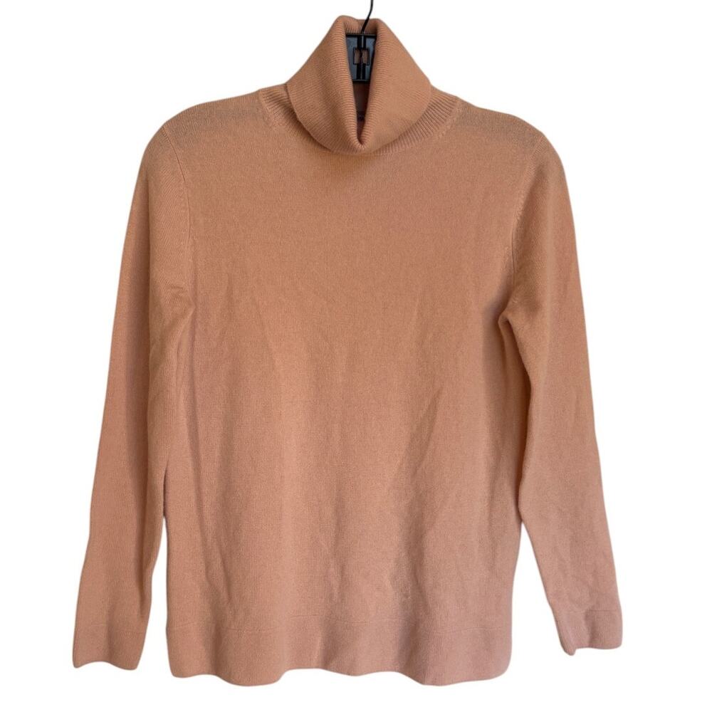 Neiman Marcus "The Cashmere Collection" Dusty Pink Cashmere Turtleneck size S